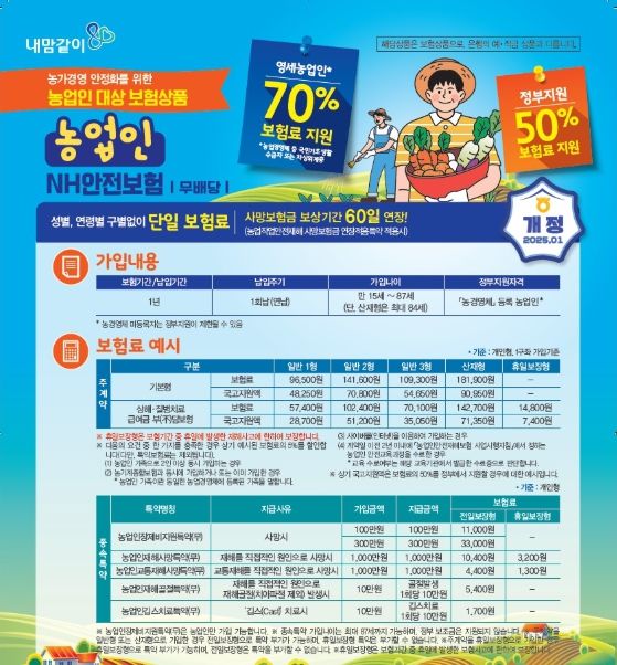 안전재해보험 팜플릿