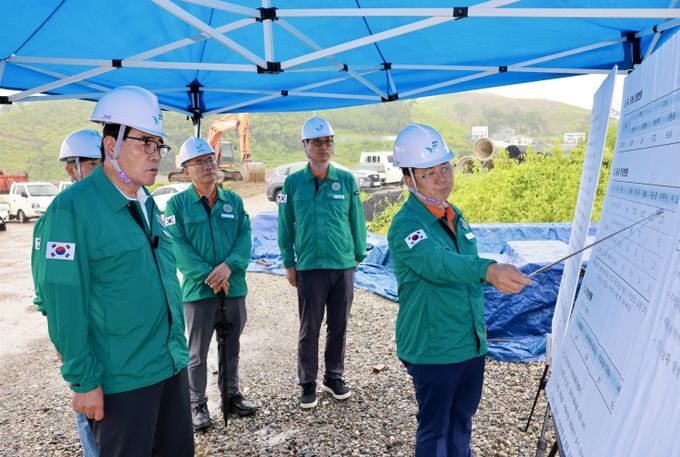 자연재난 대비 재해복구 사업장 현장점검(보고위치_대천천 재해복구사업장_내현리 520-29)