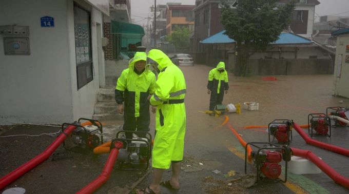 침수 피해 상황