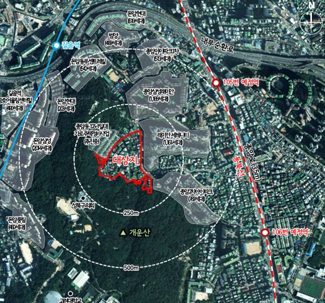 위치도 (성북구 종암동 125-35번지 일대)