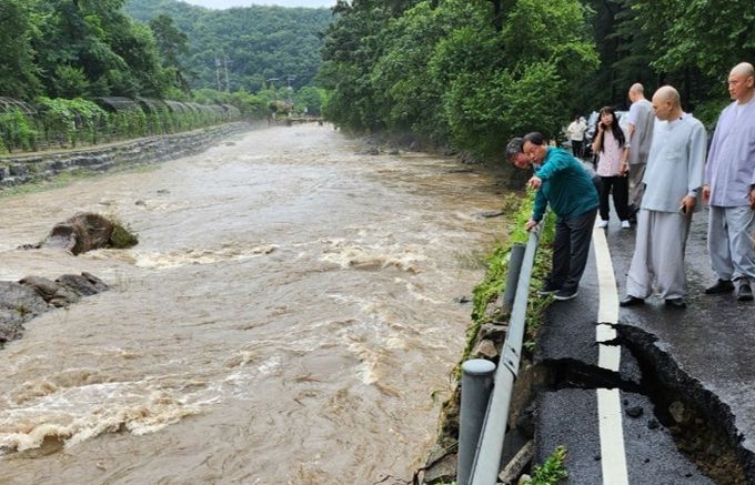 “현장 중심 신속 대응” 주광덕 남양주시장, 침수·유실 피해현장 직접 지시