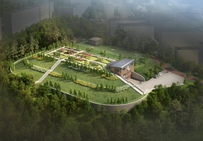 주교 배수지 조감도