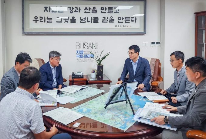 장충남 군수, 부산지방국토관리청 방문 현안사업 논의