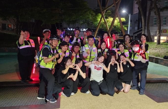 충북교육청, 수곡2‧산남 자율방범대와 야간 합동 청소년 생활지도 실시