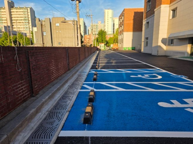 노후 보도블록 걷어내고 부광여고 안전 강화