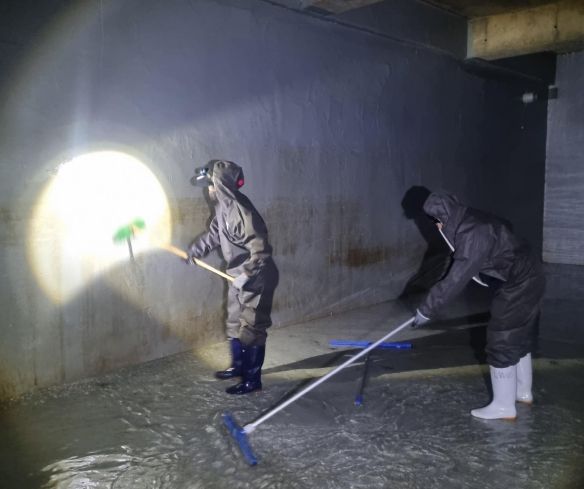 하반기 학교 저수조 청소 소독 실시