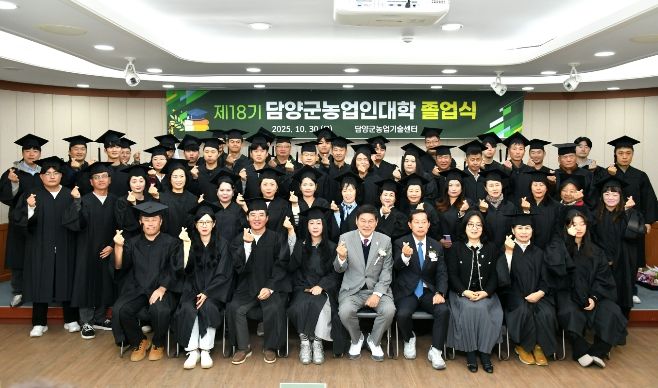 담양군, 제18기 농업인대학 졸업식