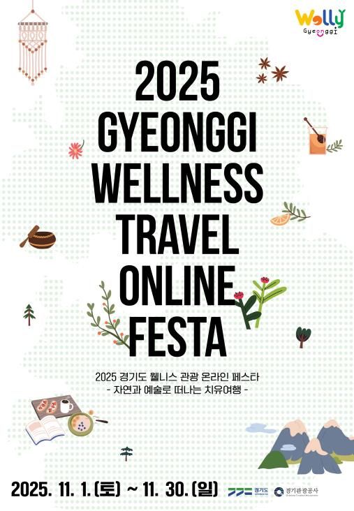 2025 경기도 웰니스 관광 온라인 페스타_포스터