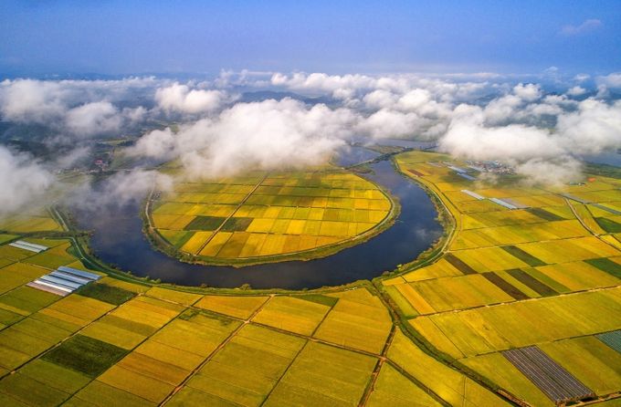 ‘남도의 젖줄’ 영산강 유역에 드넓게 펼쳐진 나주평야. 나주가 ‘농도 전남’의 대표 지역임을 보여준다.