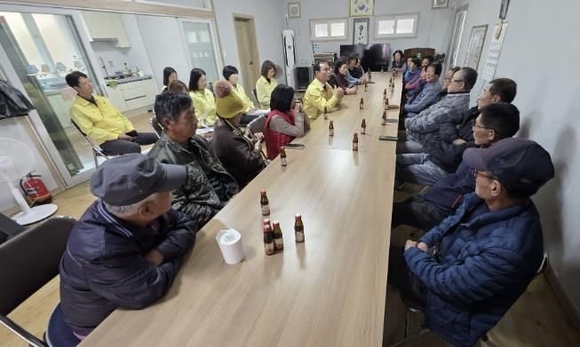 음성군, 화학사고 피해마을 주민과 간담회 개최