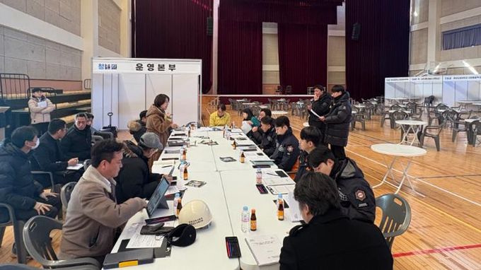 청양군이‘제1회 청불페’지역축제 도·행안부 합동안전점검을 실시하고 있다.