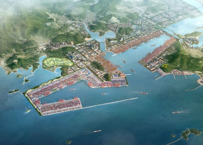 진해신항 조감도