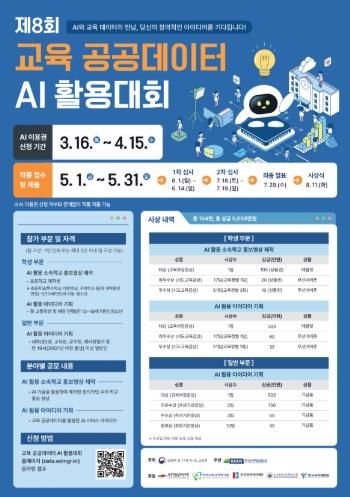 부산교육청, ‘제8회 교육 공공데이터 AI활용대회’ 공동 개최