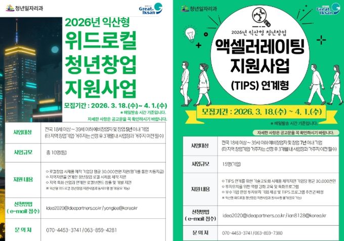 위드로컬·액셀러레이팅 지원사업 참여자 모집